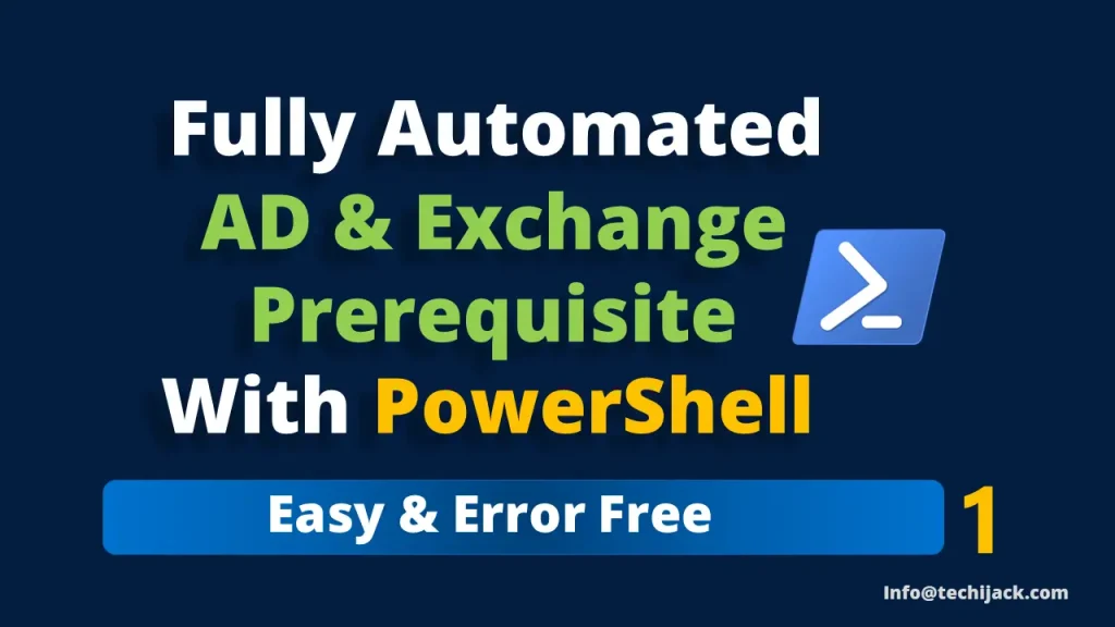 automating Exchange Server prerequisites